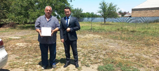 Goranboyda Qurban bayramı mübasibətilə  verilən bayram sovqatları 600 ailəni əhatə edir
