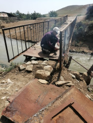 Zeyvə  kəndində bərpa edilmiş körpü istifadəyə verildi.