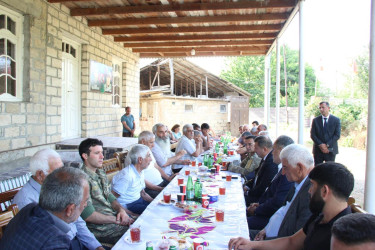 Goranboyda Qurban bayramı ərəfəsində şəhid ailələri və qazilərlə görüş keçirildi
