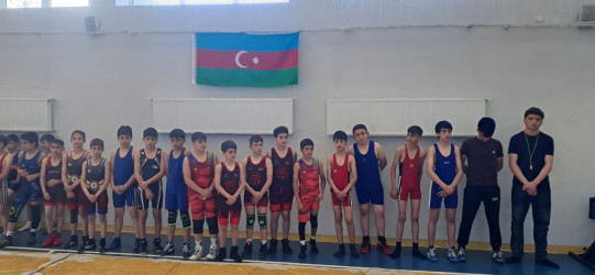 Goranboy rayonunda sərbəst güləş idman növü üzrə turnir keçirildi