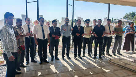 Goranboyda şəhid Səfiyar Məmmədov və Ümid İmamquliyevin il dönümü ilə bağlı məzarları ziyarət olundu