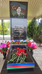 Goranboyda  Aprel  döyüşləri şəhidi  Bəxtiyar  Hüseynovun  ildönümündə məzarı ziyarət edildi, əziz xatirəsi ehtiramla anıldı