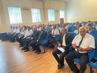 Goranboyda “Əhalinin mülkiyyət hüquqlarının təmin edilməsi sahəsində tədbirlərin səmərəliliyinin artırılması” mövzusunda maarifləndirici tədbir keçirildi