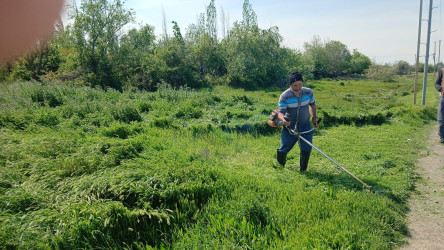 Goranboy rayonunda "Şəhərsalma və Memarlıq ili" çərçivəsində abadlıq və təmizlik işləri davam etdirilir