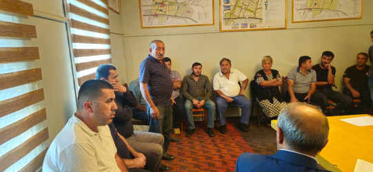 Goranboy rayonunda su ehtiyatlarından səmərəli istifadə olunması ilə bağlı Dəliməmmədli şəhərində su istifadəçiləri ilə görüş keçirildi