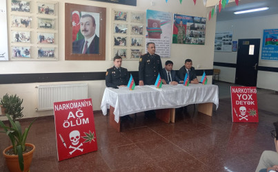 Goranboyda narkomaniyaya qarşı mübarizə mövzusunda tədbir keçirildi