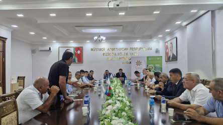Goranboyda süd və süd məhsulları istehsalının inkişafı mövzusunda fermerlərlə maarifləndirici tədbir təşkil olundu