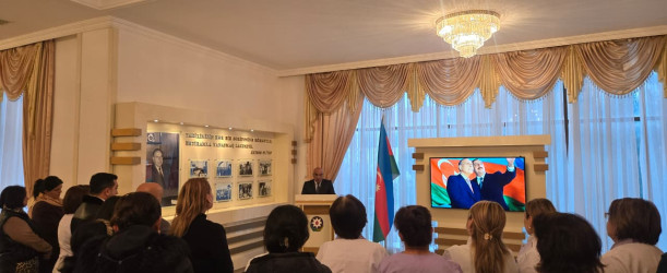 Goranboyda  “Konstitusiya və Suverenlik İli”  çərçivəsində ''Ulu Öndər Heydər Əliyev və Azərbaycan Səhiyyəsinin inkişafı" mövzusunda tədbir keçirildi