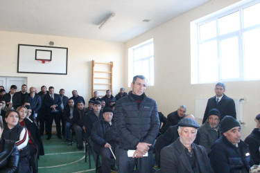 Goranboyda növbəti səyyar qəbul Dəyirmanlar kəndində keçirildi