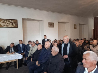 Goranboyda növbəti səyyar qəbul Nizami kəndində keçirildi