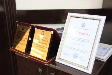 Goranboyda yarışlarda fərqlənən gənc gimnastlar və cudoçularla görüş keçirildi
