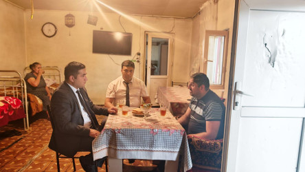 Goranboyda Qurban bayramı münasibəti ilə 500-dən çox ailə ziyarət olunaraq bayram sovqatları təqdim olundu