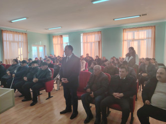 Qızılhacılı qəsəbə inzibati ərazi dairəsi üzrə nümayəndəlikdə hesabat iclası keçirildi