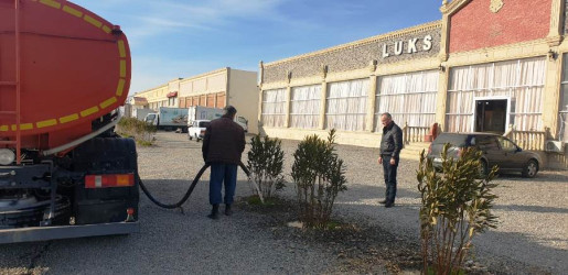 Goranboyda yeni salınmış yaşıllıq zolaqlarına aqrotexniki qulluq işləri davam etdirilir