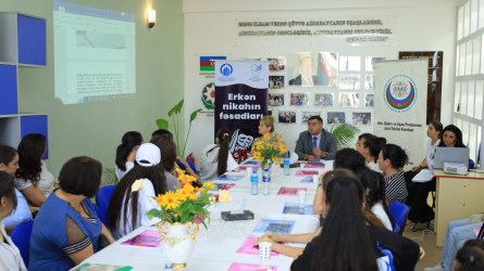 Goranboyda  “Erkən nikahın fəsadları” adlı layihə çərçivəsində 2 günlük seminar keçirildi.