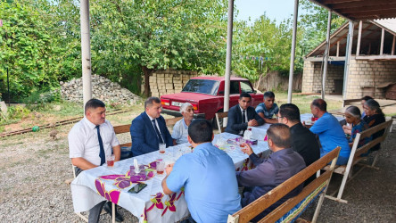 Goranboyda şəhid ailəsi ziyarət olundu