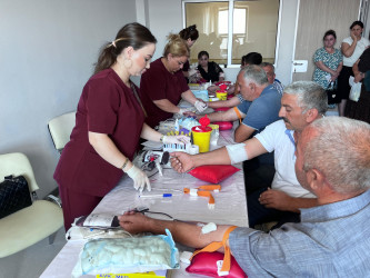 Goranboyda,  talassemiyadan əziyyət çəkən uşaqların sağlamlığı üçün qanvermə aksiyası keçirildi.