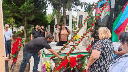 Goranboyda I Qarabağ müharibəsi zamanı itkin düşmüş Şəhid Əhmədov Rauf Əjdər oğlunun 40 mərasimi keçirildi