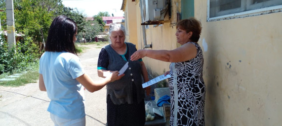 Goranboy şəhərində əhali arasında fiziki aktivliyə dair maarifləndirici materiallar  paylandı.