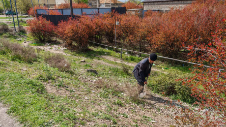 Goranboy rayonunda abadlıq və təmizlik işləri davam etdirilir