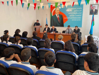Goranboyda “Yetkinlik yaşına çatmayan şəxslərin erkən evliliyinin fəsadları”  mövzusunda tədbir keçirildi