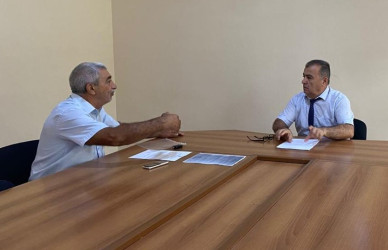 Goranboy rayon İcra Hakimiyyətində vətəndaşların müraciətləri dinlənildi