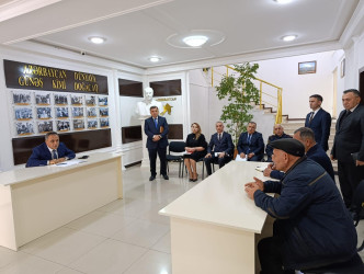 Goranboy rayon İcra Hakimiyyətində vətəndaşlar qəbul edildi, müraciətləri dinlənildi