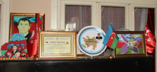 Qızılhacılı qəsəbəsində şəhidi atası səhhəti ilə bağlı evində ziyarət  edildi