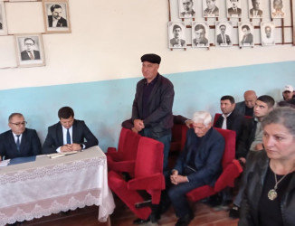 Goranboyda növbəti səyyar qəbul Qaradağlıda keçirildi