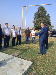 Goranboy rayonunda su ehtiyatlarından səmərəli istifadə olunması ilə bağlı Şahməmmədli kəndində su istifadəçiləri ilə görüş keçirildi