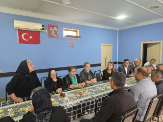 Goranboyda “Konstitusiya və Suverenlik İli” ilə bağlı  Tap Qaraqoyunlu kəndində şəhid ailələri və qazilərlə  görüş keçirildi