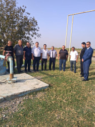Goranboy rayonunda su ehtiyatlarından səmərəli istifadə olunması ilə bağlı Şahməmmədli kəndində su istifadəçiləri ilə görüş keçirildi
