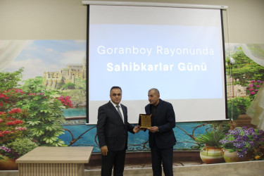 Goranboyda  “Sahibkarlar günü” ilə bağlı tədbir keçirildi
