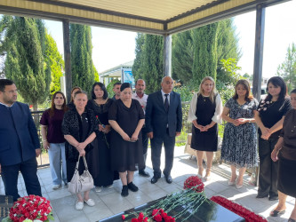 Goranboyda səhiyyə işçiləri şəhid, hərbi tibb işçisi Nuriyev Nofəl Xaliq oğlunun xatirəsini yad etdilər