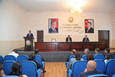 Goranboy rayon İcra Hakimiyyətində  taxıl biçini ilə əlaqədar regional müşavirə keçirildi