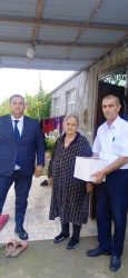 Goranboy rayon İcra Hakimiyyəti tərəfindən, Qurban bayramı mübasibətilə şəhid, qazi, çernobıl əlili və aztəminatlı ailələrə bayram sovqatları verildi