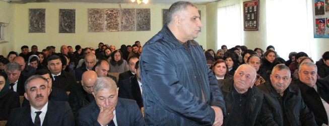 Goranboyda növbəti səyyar qəbul Boluslu kəndində keçirildi
