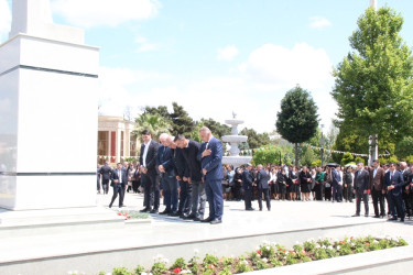 Goranboyda Ümummilli Lider Heydər Əliyevin 103-cü ildönümü ilə bağlı "Vətənə, xalqa həsr edilən ömür" mövzusunda konfrans keçirildi