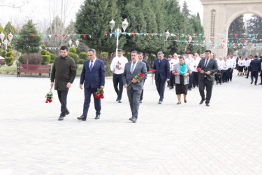 Goranboyda Ümummilli Lider Heydər Əliyevin 100 illiyi ilə bağlı yeni salınmış Parkda ağac əkini aksiyası keçirildi.
