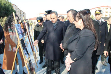 Goranboyda,  Xocalı  soyqırımı  faciəsinin  31-ci  ildönümü  ilə  bağlı, ümumrayon  tədbiri  keçirildi.