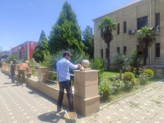 Goranboyda genişmiqyaslı abadlıq və yenidənqurma işləri davam etdirilir