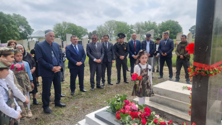 Goranboyda,  şəhid Milli Qəhrəman Fikrət Hacıyevin anım günü ilə bağlı məzarı ziyarət  olundu, əziz xatirəsi ehtiramla anıldı