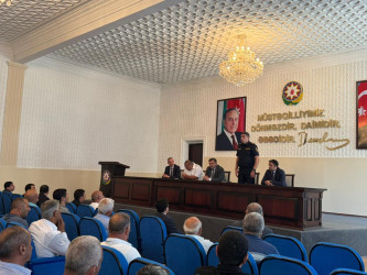 Goranboy Rayon İcra Hakimiyyətində su ehtiyyatlarından səmərəli istifadə olunması ilə bağlı komissiyanın iclası keçirildi