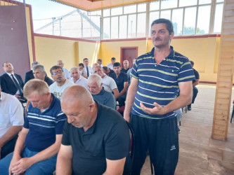 Goranboyda növbəti səyyar qəbul Nadirkənd kəndində keçirildi