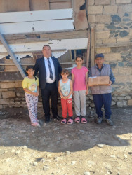 Goranboyda Qurban bayramı münasibəti ilə 500-dən çox ailə ziyarət olunaraq bayram sovqatları təqdim olundu