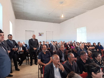 Goranboyda növbəti səyyar qəbul Zeyvə kəndində keçirildi