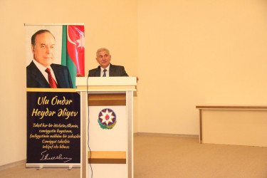 Goranboy rayonunda Ümummilli Lider Heydər Əliyevin anadan olmasının 103-cü ildönümü ilə bağlı silsilə tədbirlər davam etdirilir