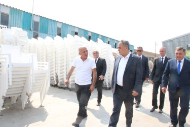Goranboyda sənaye və istehsal müəssisələrinin fəaliyyətinə baxış keçirildi