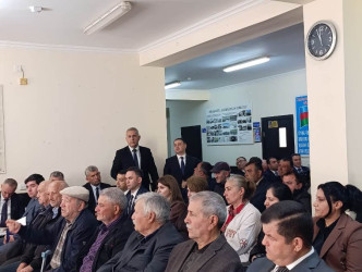 Goranboyda növbəti səyyar qəbul Dəyirmanlar kəndində keçirildi