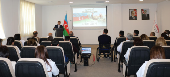 Goranboyda “Zəfərin qazanılmasında tibb işçilərinin qəhrəmanlığı” adlı konfrans keçirildi